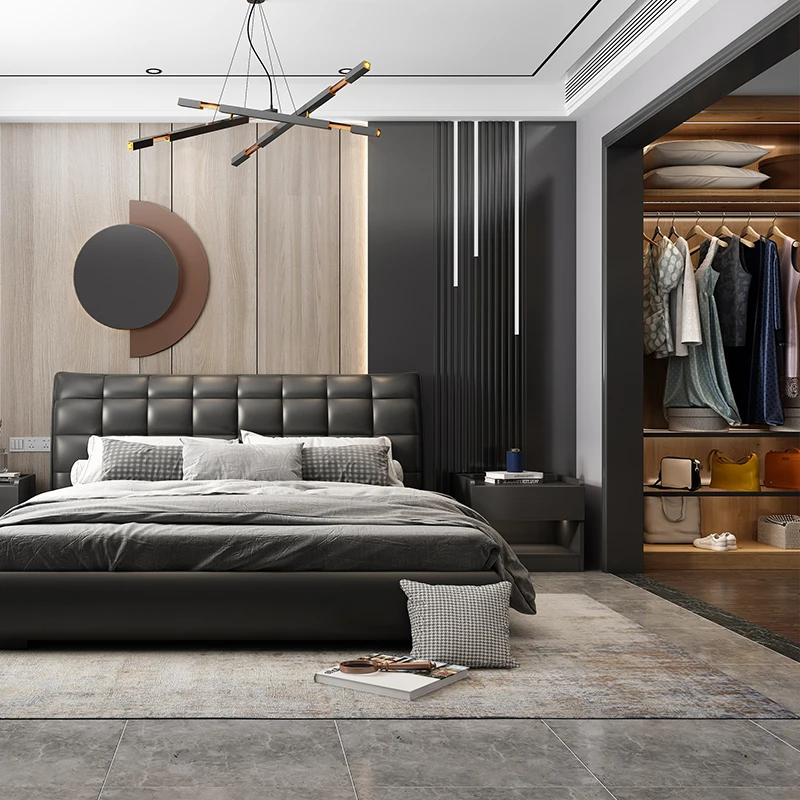 System Ajastable walkin wardrobe Cloakroom Melamine Wardrobe Style Bedroom Aluminum Modern Bedroom Furniture Home Furniture