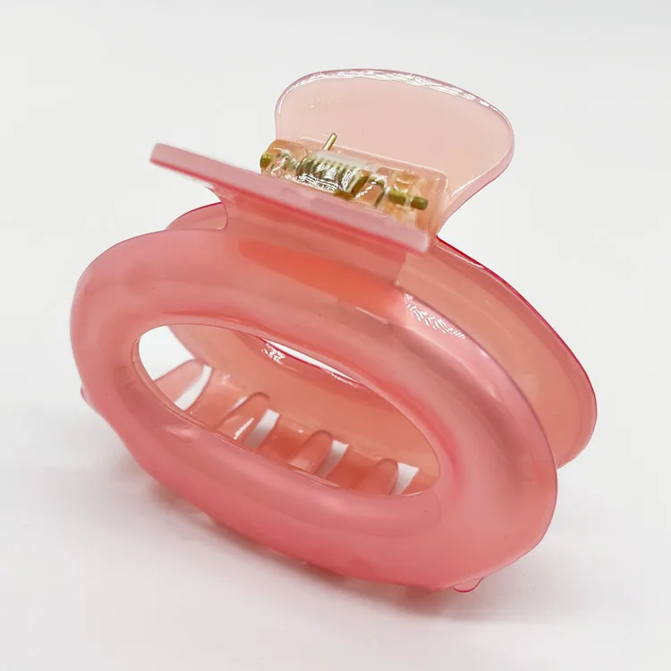 Модная розовая заколка для волос из ацетата