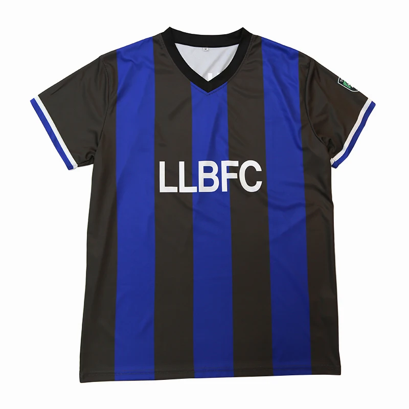 Healong Stripe 100%Polyester Sublimated Printing Wholesale Soccer Jersey Custom Kids Soccer Shirts Football
