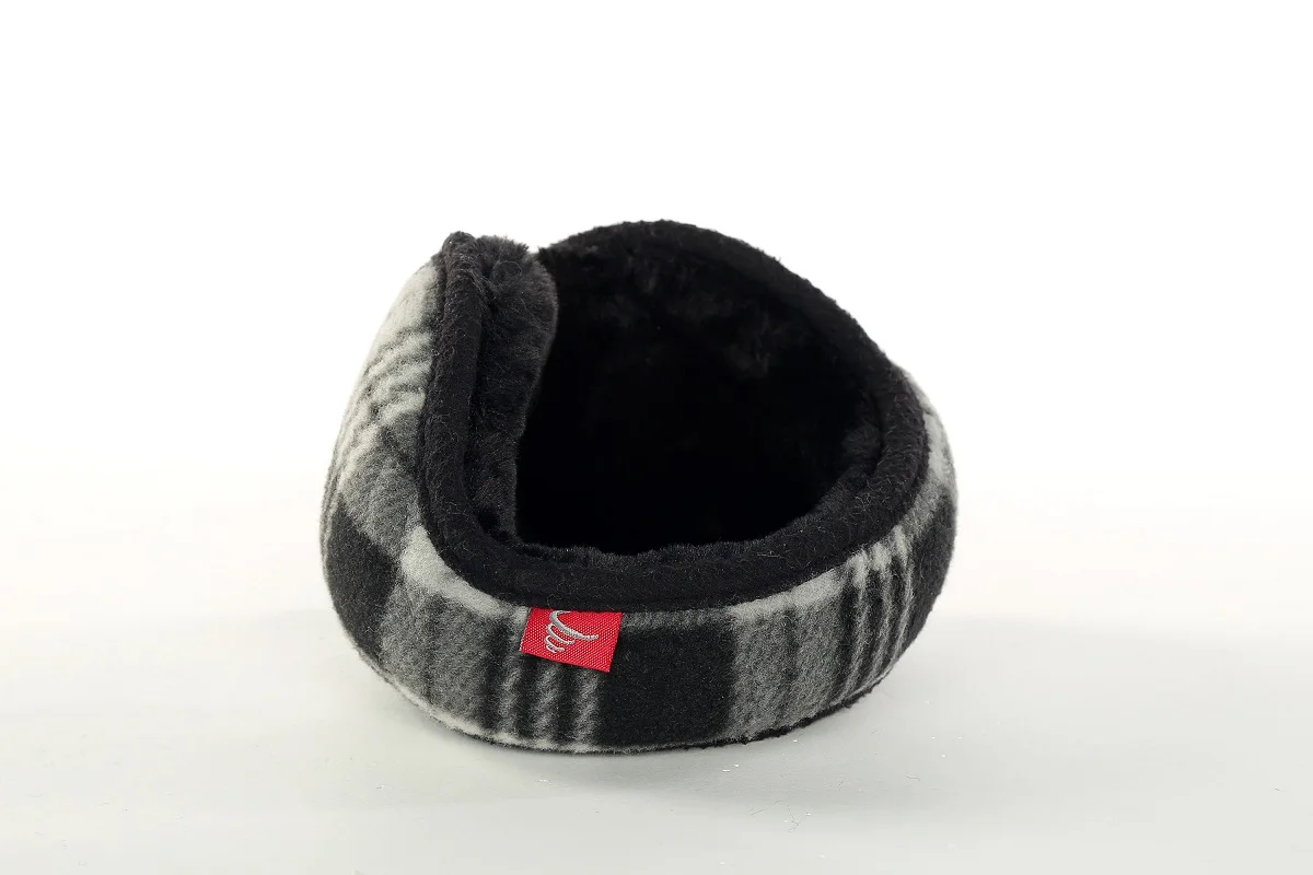 Новое поступление, женские зимние теплые наушники для девочек, теплые наушники в клетку, теплые наушники, повязка на голову