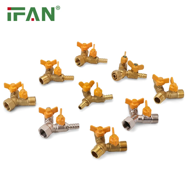 IFAN Factory Wholesale Gas Valve Controller EN 1555 1/2 Inch Gas Valve Y Type Brass Gas Valve