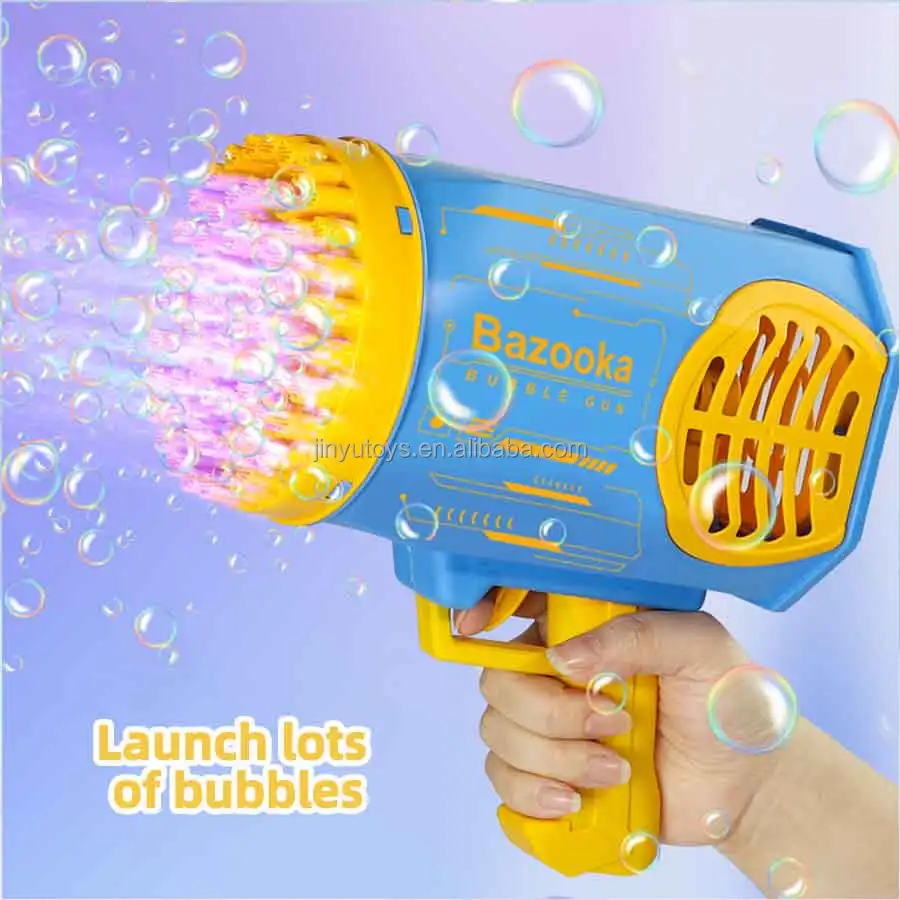 Wedding Lighting 69 Holes Bazooka Rocket Bubble Gun Machine Toys Factory New Arrival Outdoor Toy Holiday Party Gifts for Kids