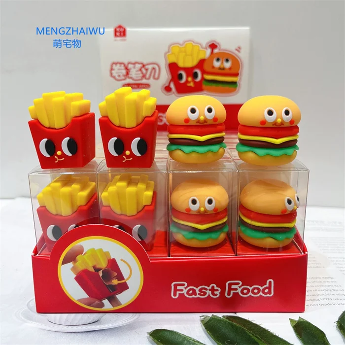 France School Items for Children Stationery Cartoon Animal Fancy Manual Small Pencil Sharpener