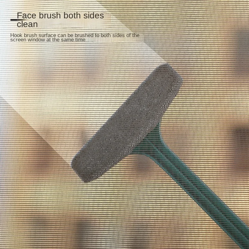 Clean the glass household double-sided wipe high-rise wiper window scrubbing brush glass wiper cleaning tool telescopic rod
