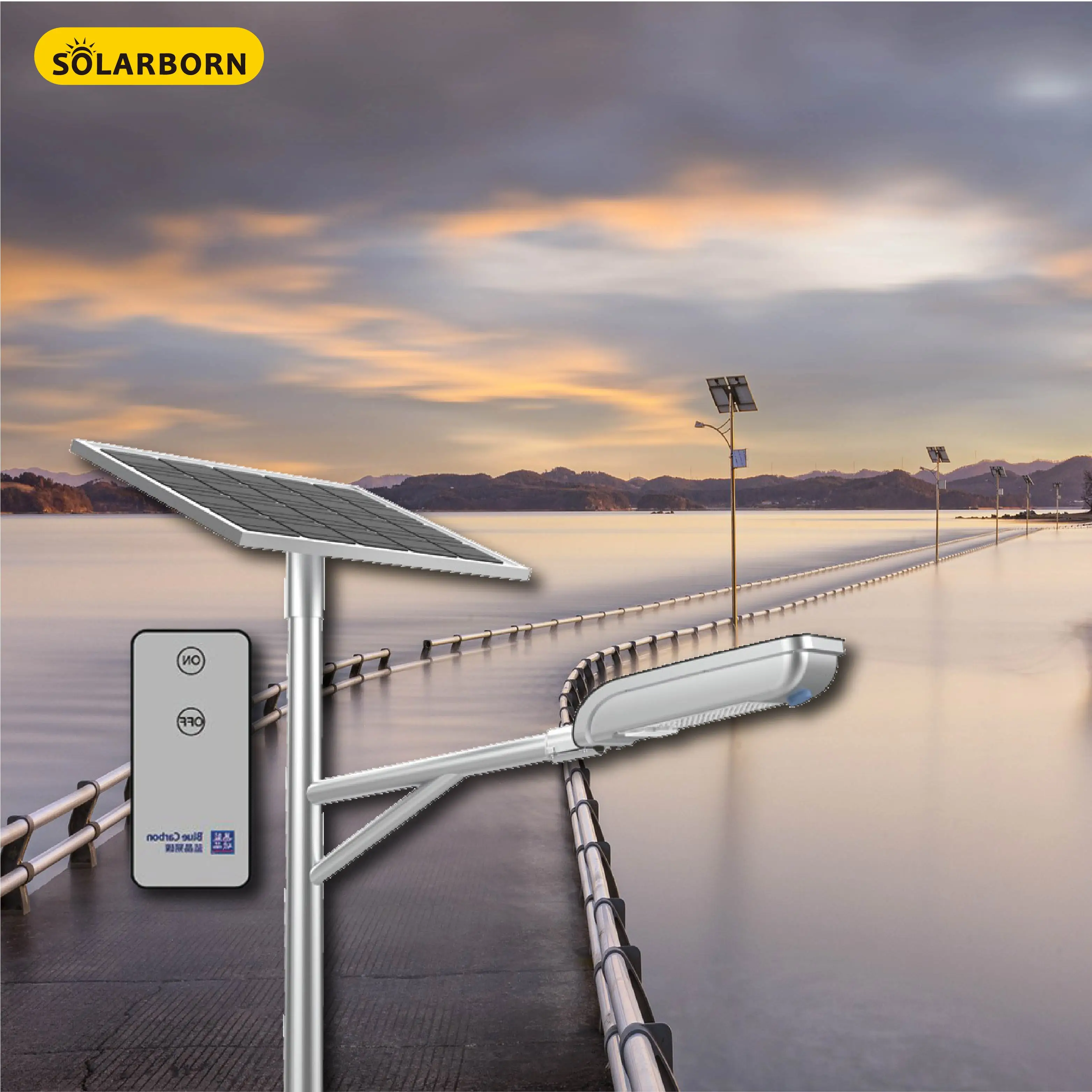 Solarborn, полураздельная, мощностью 50 Вт, водонепроницаемая светодиодная система для газона, уличный Солнечный фонарь для освещения