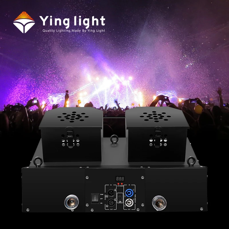 Double Head Blizzard Confetti Machine Dmx Paper Confetti Blower Machine