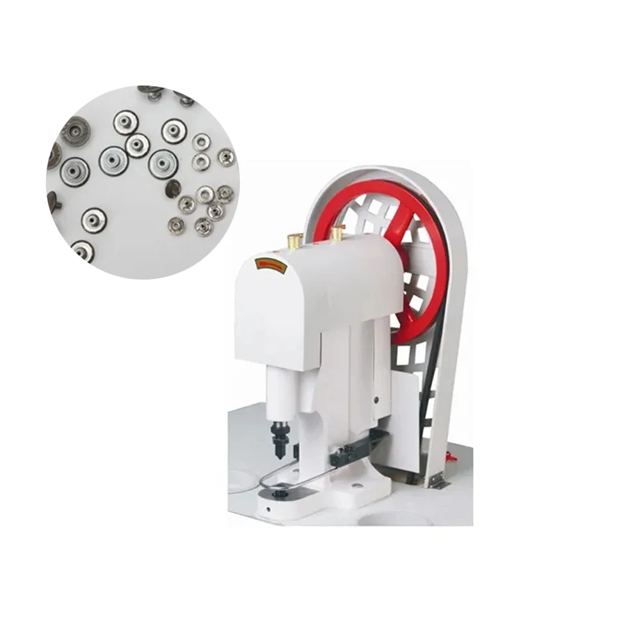 QK-818 cheap price electric Snap band button attaching sewing machine / clothing mechanical buttoning machine