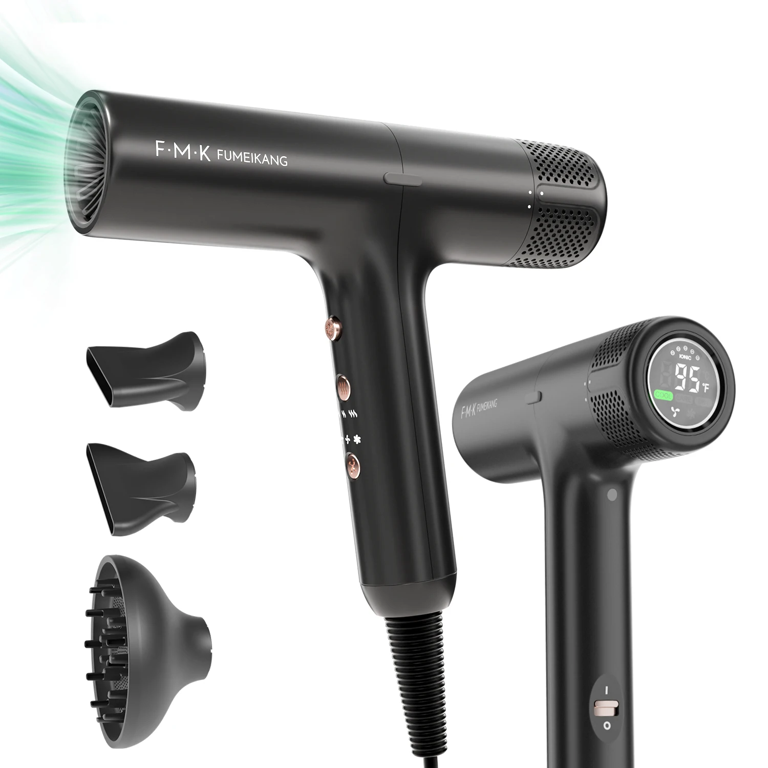 Professional High Power Solon Blow Dryer Hot And Cold Wind Hair Dryer Volumizer Hammer Dryer