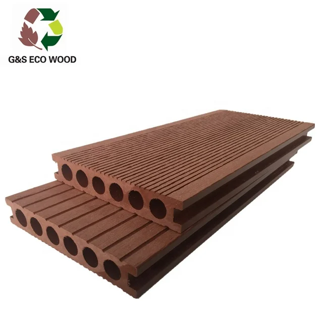 WPC composite outdoor decking terrace flooring solid hard wood board