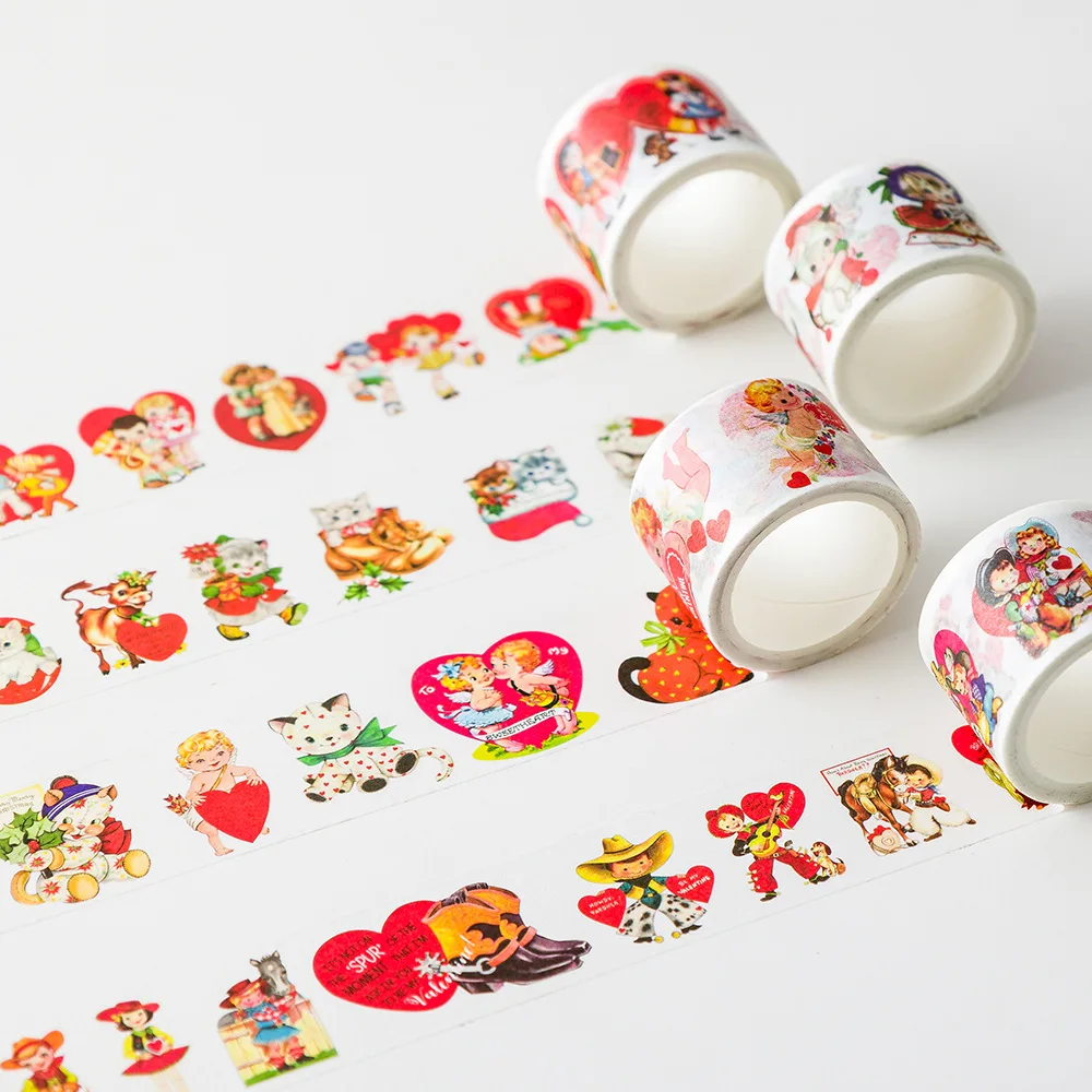 7 design 1pcs Decorative Adhesive tapes Sweet Cake lovely animals Scrapbooking DIY Paper Scrapbooking Stickers