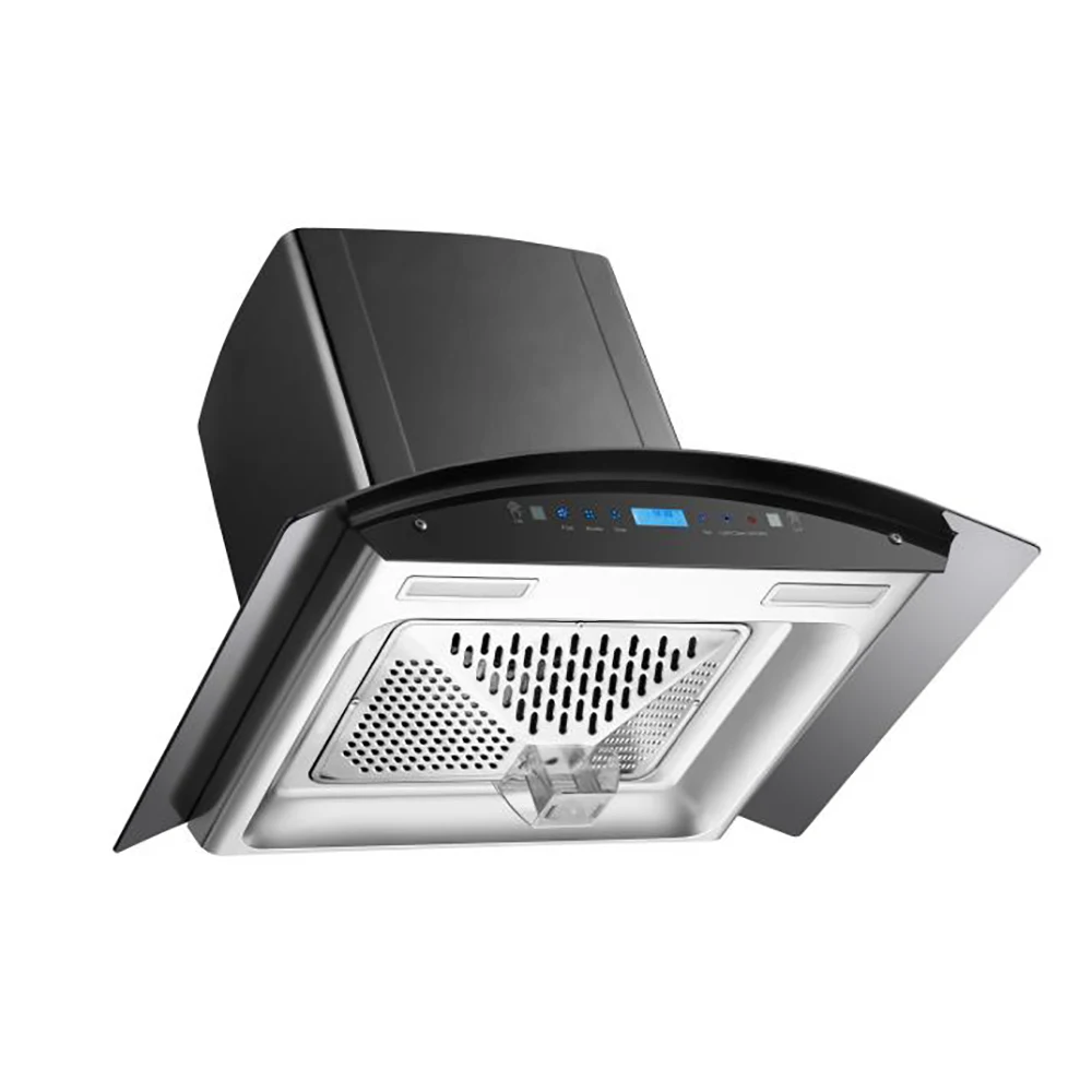 Super High Suction 3 Speed Touch Control 900 mm Aluminium Filter 32# Copper Motor Range Hood