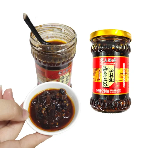 Лидер продаж, китайская еда, рисовая повязка, Чили, хрустящий соус, вкусное органическое масло фасоли, соус Чили