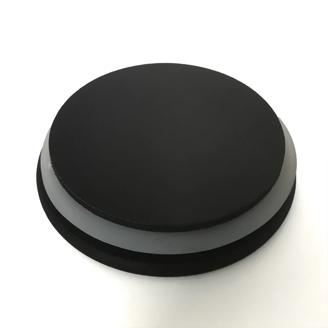 Supplier High End dark color Wooden lid Bamboo lid  with Silicone Sealing Rings for glass jar