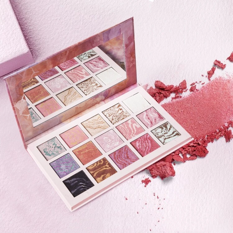 Cosmetics Wholesale Eyeshadow Palette 15-Color Makeup Beauty Eyeshadow Palette Glitter Shimmer Matte High Pigment Palette Custom