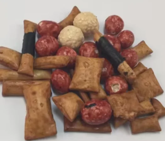 Chinese Snacks Mixed Nori Rice Cracker and Coated Peanuts Mix High Quality Food in OEM Packing Snacks Wholesale