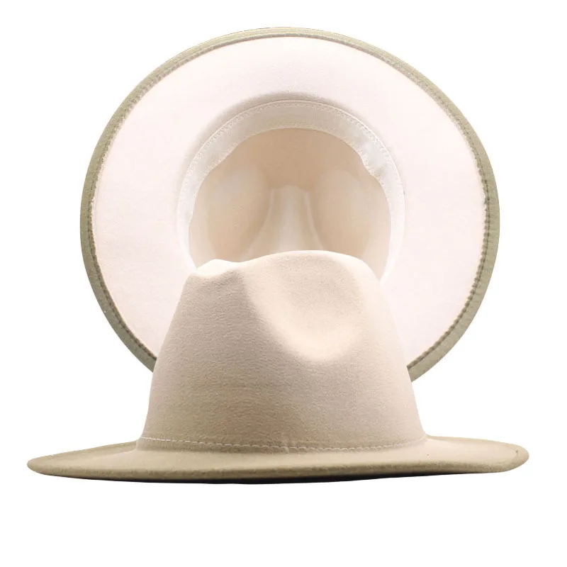 Low MOQFashion gradient color Fedora Hats for men and women jazz hat