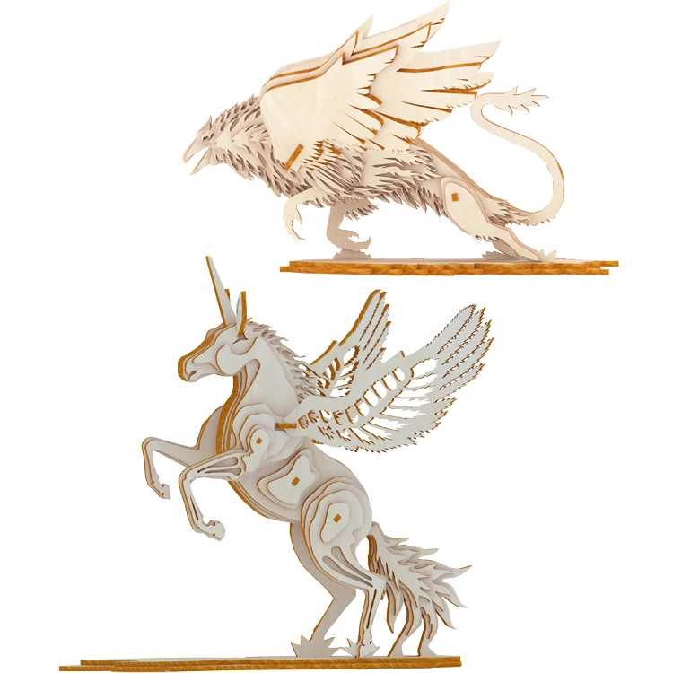 Factory Wholesale Customized wooden 3D puzzle jigsaw toys custom wooden toys for kids