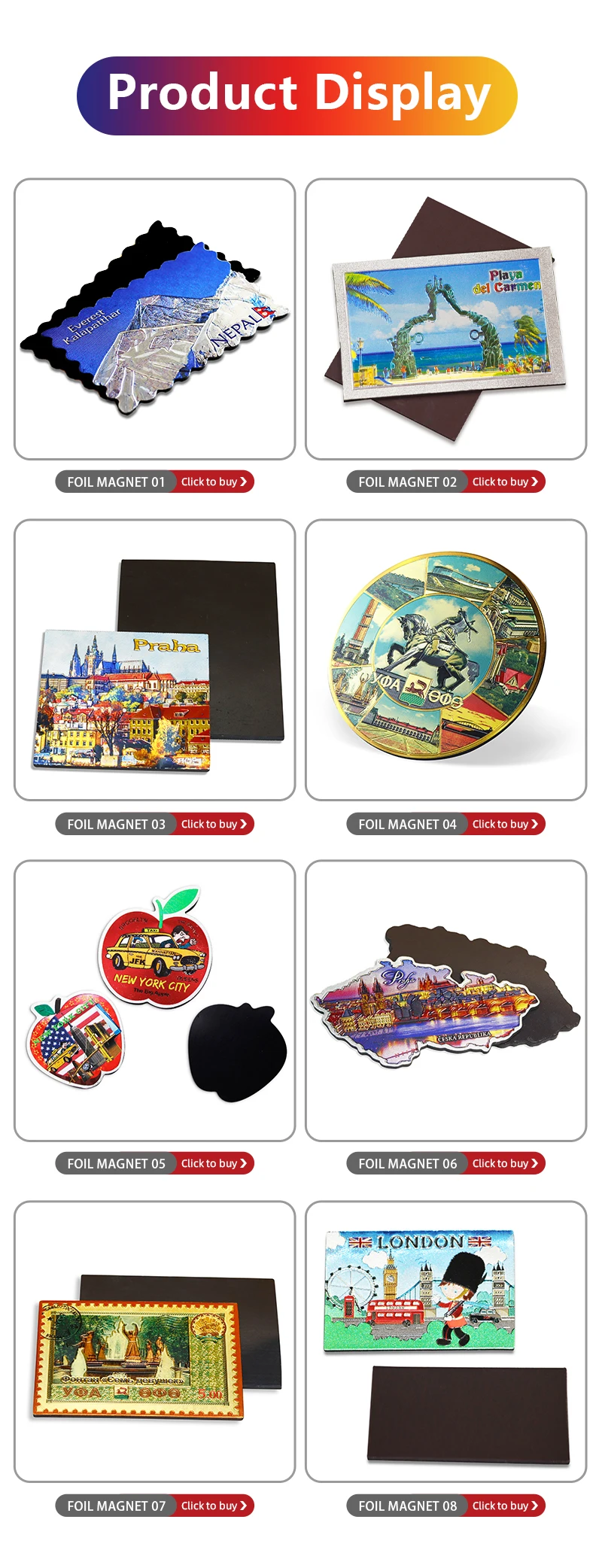 New Product Funy Door Magnetic Germany Souvenir Heart Cup Shaped Home aluminum foil Fridge Magnet