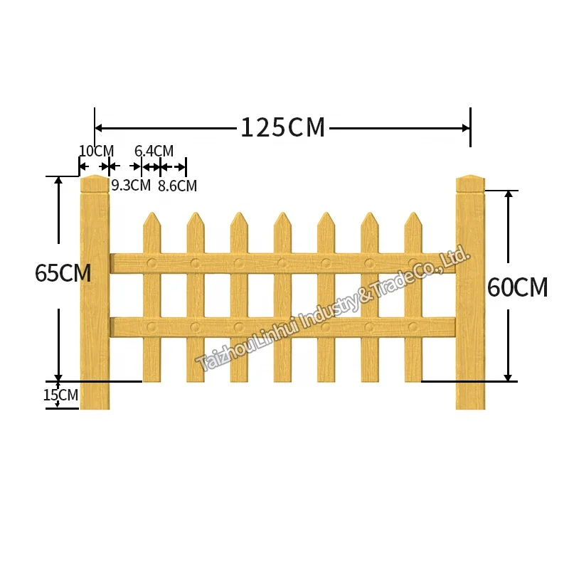 concrete mold for garden ornament patio cement fence slab precast decorative reusable wood grain wooden board plastic mould form