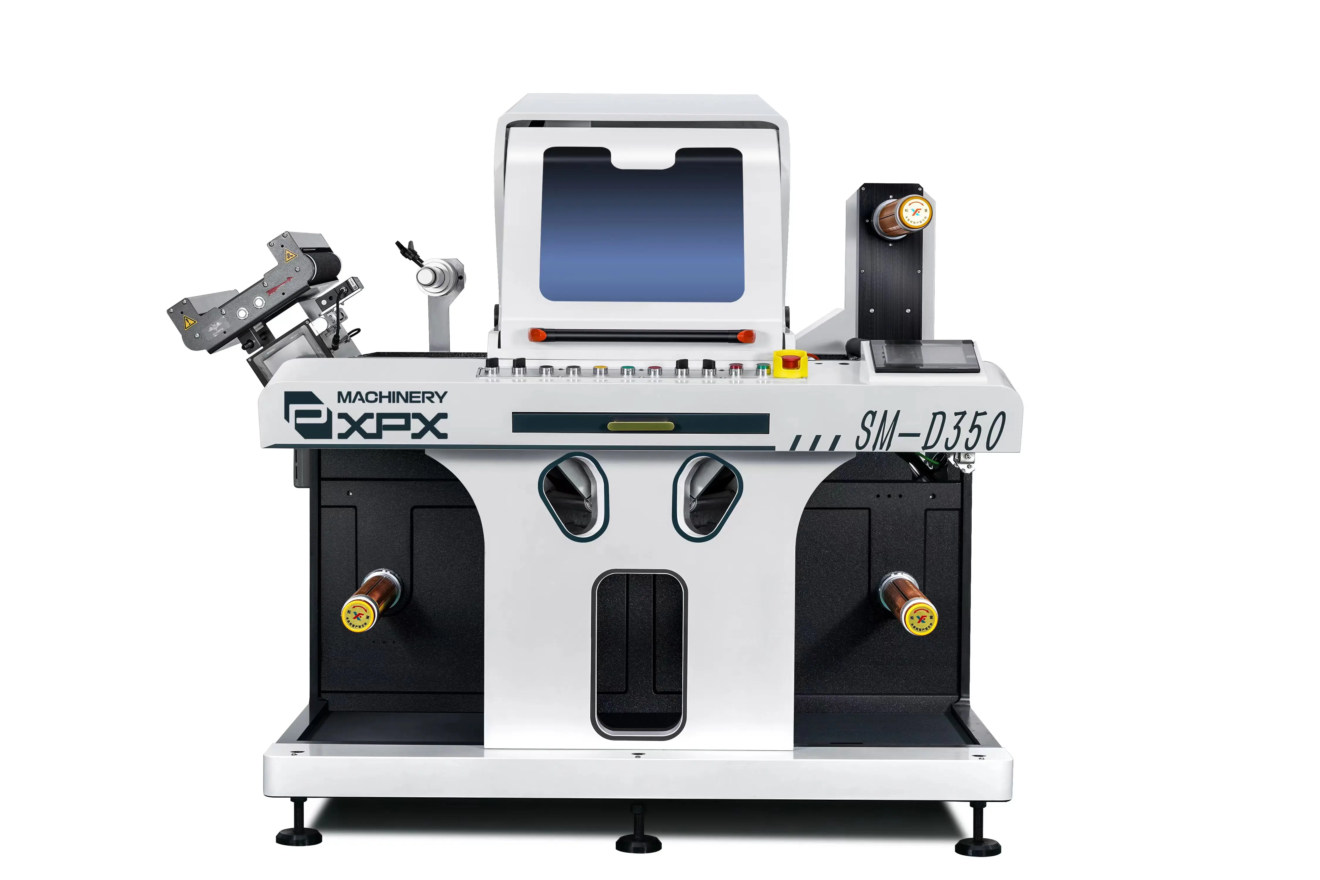 XPX SM-D350 precision vinyl sticker automatic processing label cutter with CCD camera