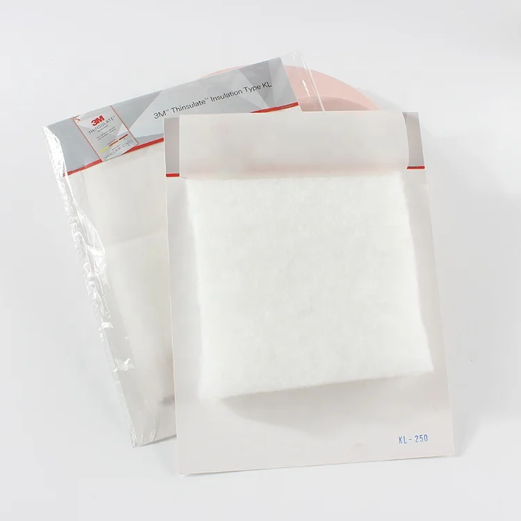 3M Thinsulate Type KL Insulation Filling Material Soft Comfortable Synthetic 100% Polyester Fiber For Sportswear Work Wear