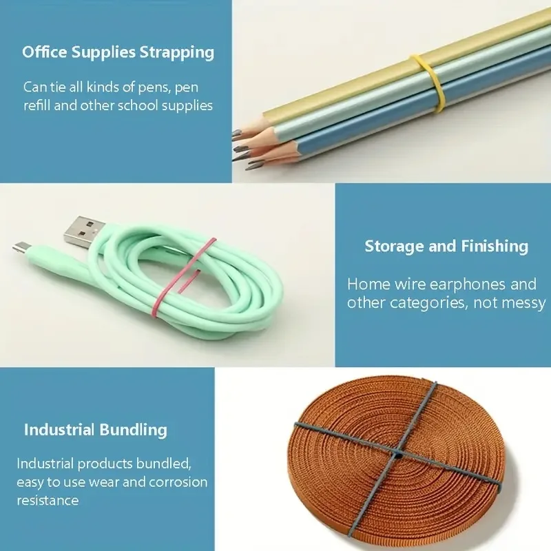 Bestselling Latex Free Assorted Colors Elastic Rubber Band Manufacturer Synthetic TPR For Stationary and DIY Toys