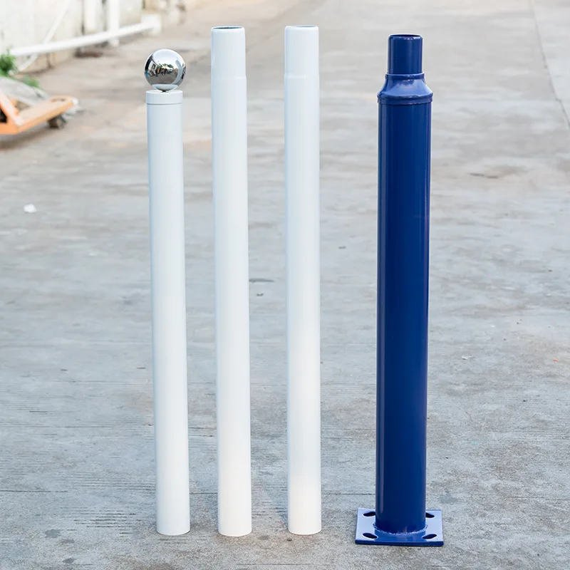 New designs galvanized solar led split style street light pole garden light pole lamp post lamp pole