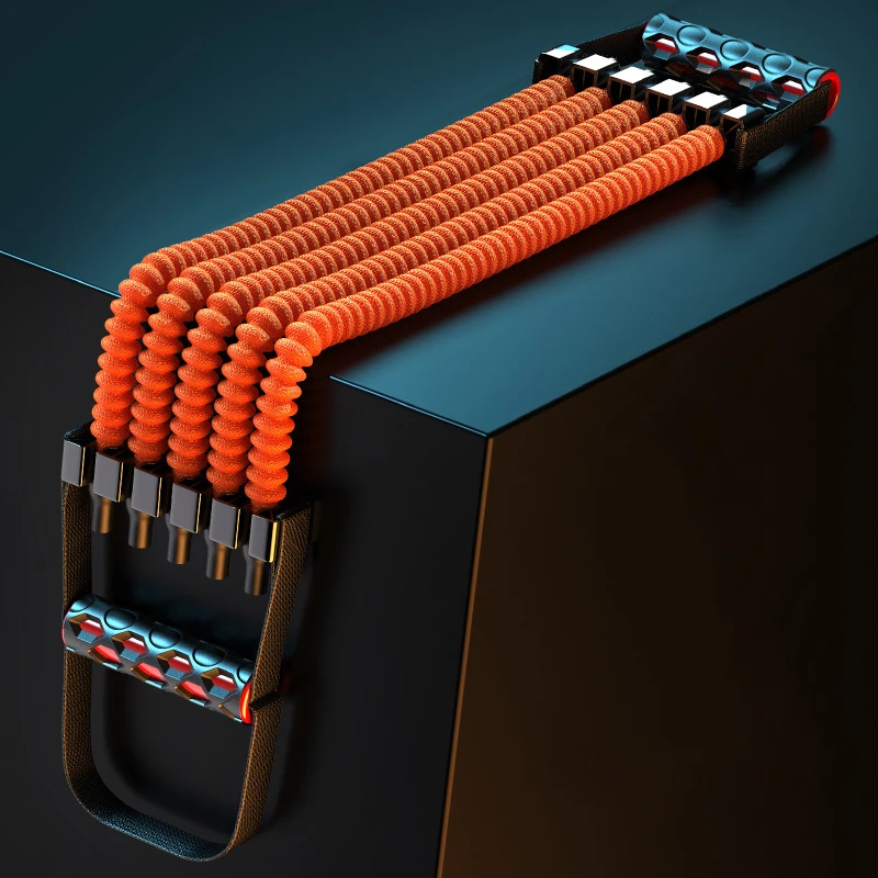 DECELEVEN Multifunctional Home Fitness Exercises Equipment Springs Adjustable Chest Expander Pull Rope Power Twister