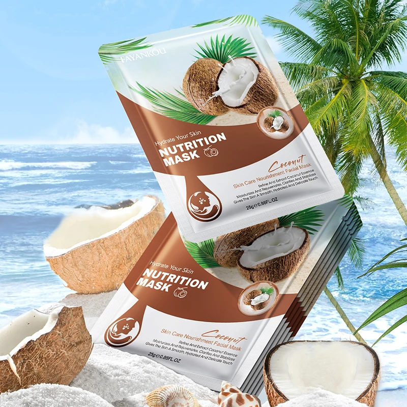 OEM FAYANKOU New Product Coconut Vitamin C Face & Body Mask Skin Care Nourishment Facial Mask