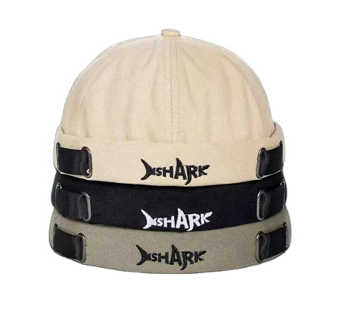 Four Seasons Headless Hip Hop Shark Embroidered Hat Male