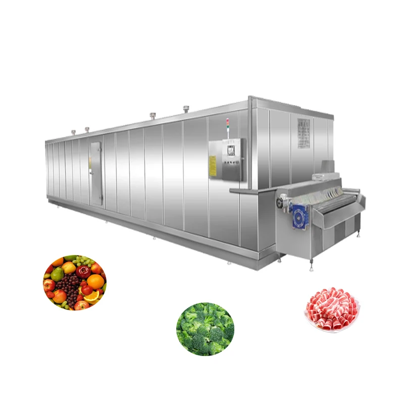 Huchuan IQF quick freezing tunnel frozen strawberry banana machinery