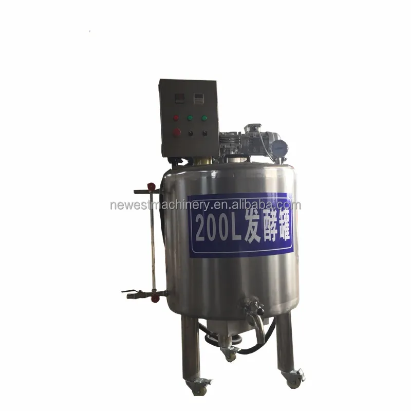 Stainless steel yogurt fermentation tank yoghurt fermenter industrial fermentation machine