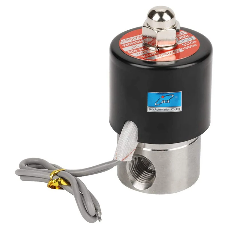 1/8 1/4 inch Port 2S025-08/06 2/2 Way Normally Closed Stainless Steel Miniature Water Solenoid Valve 12V 24V 110V 220V