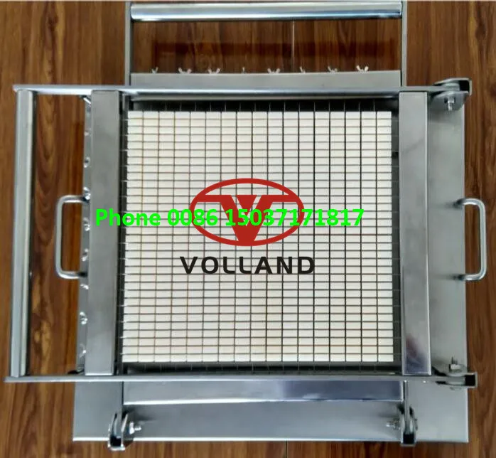 square grid cake cutter/soft candy block cutter/double-arm chocolate cheese wire cutting machine