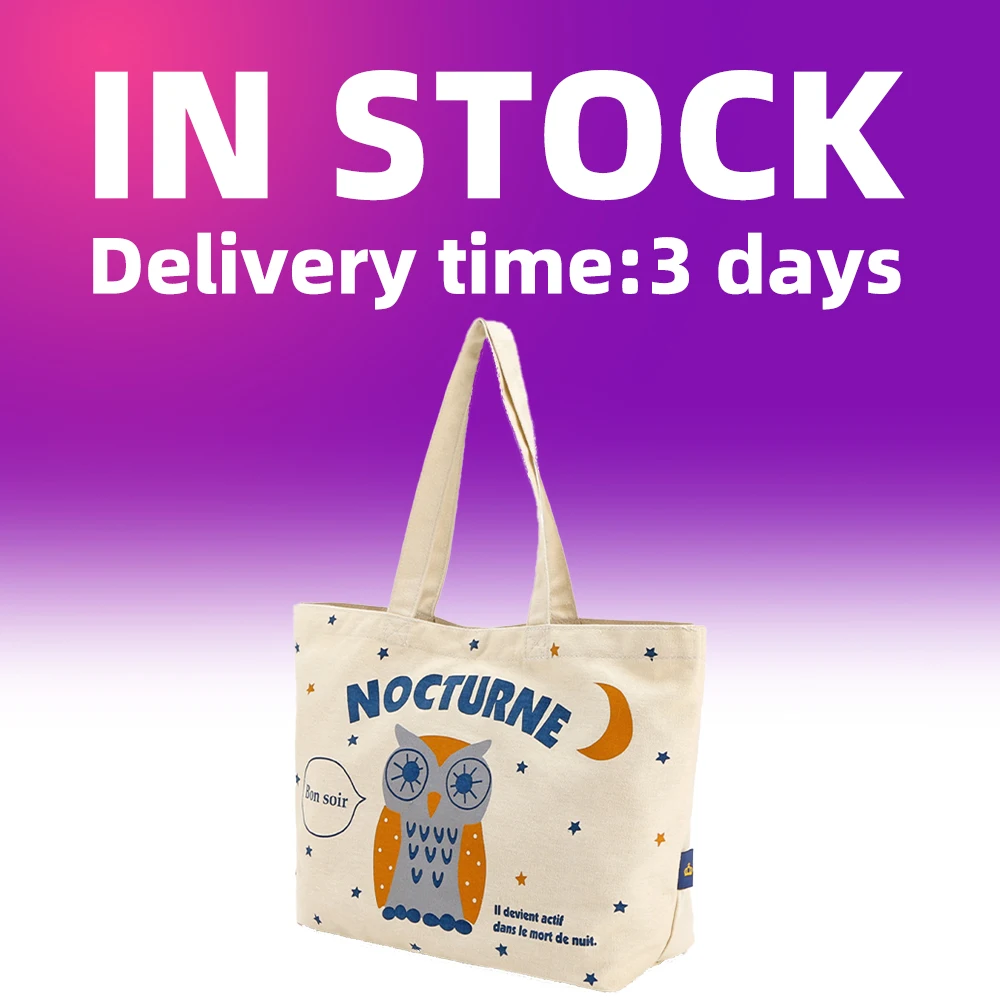 2018 trending Best Quality Cotton canvas fabric tote bags