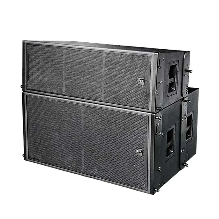 Dual 12 inch  three channel high mid low range Neodymium loudspeaker 3 Way Active passive Line Array  speaker Cabinet
