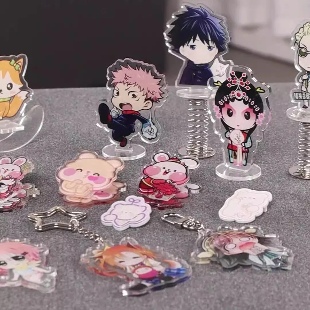 Star cartoon Q-version small standing card peripheral commemorative gift creative anime acrylic rocking music customization