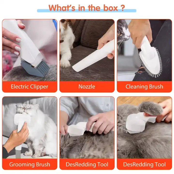 OEM ODM Services Portable Pet Vacuum Grooming Hair Cleaner Clipper Vacuum