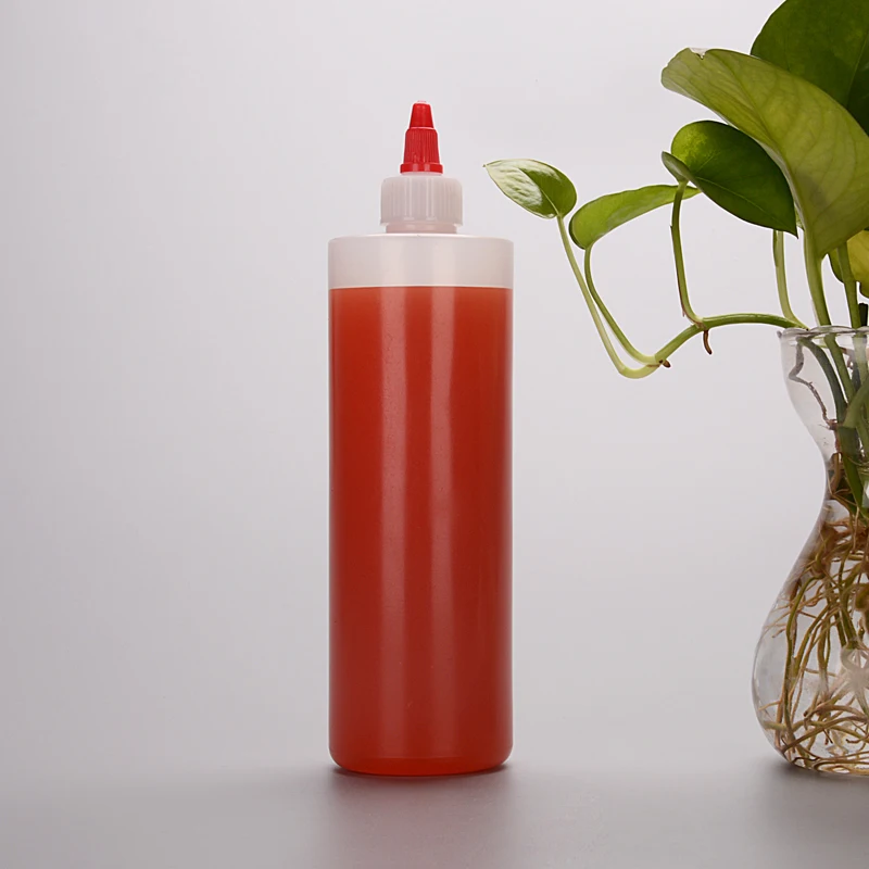 16oz 480ml Food Grade Plastic Squeeze Sauce Bottle for Ketchup