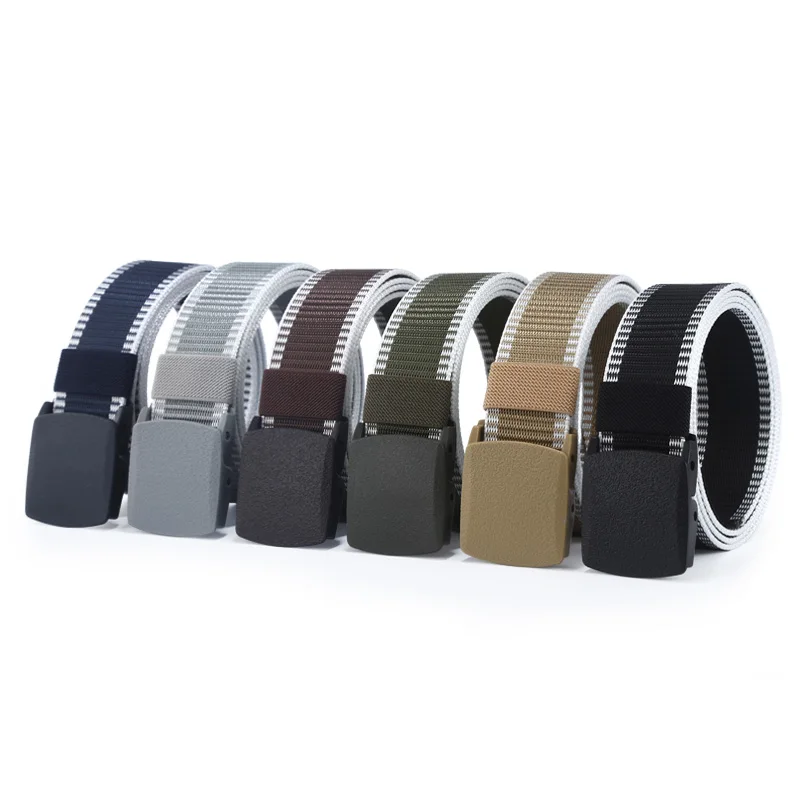 Automatic Buckle Nylon Belt Male Tactical Waist Belt Men Canvas Fabric Belts