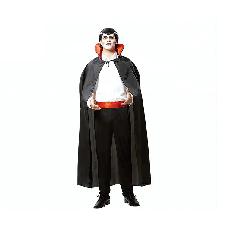 
Halloween Party Costume Double Layer Red Black Colour Adult Cape 