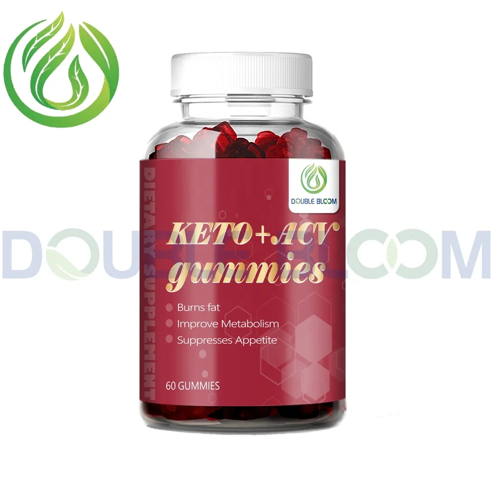 OEM Private Label Service Vegan Organic KETO ACV gummies Apple Cider Vinegar Promote Digestion 60 Gummies 30-Day Supply
