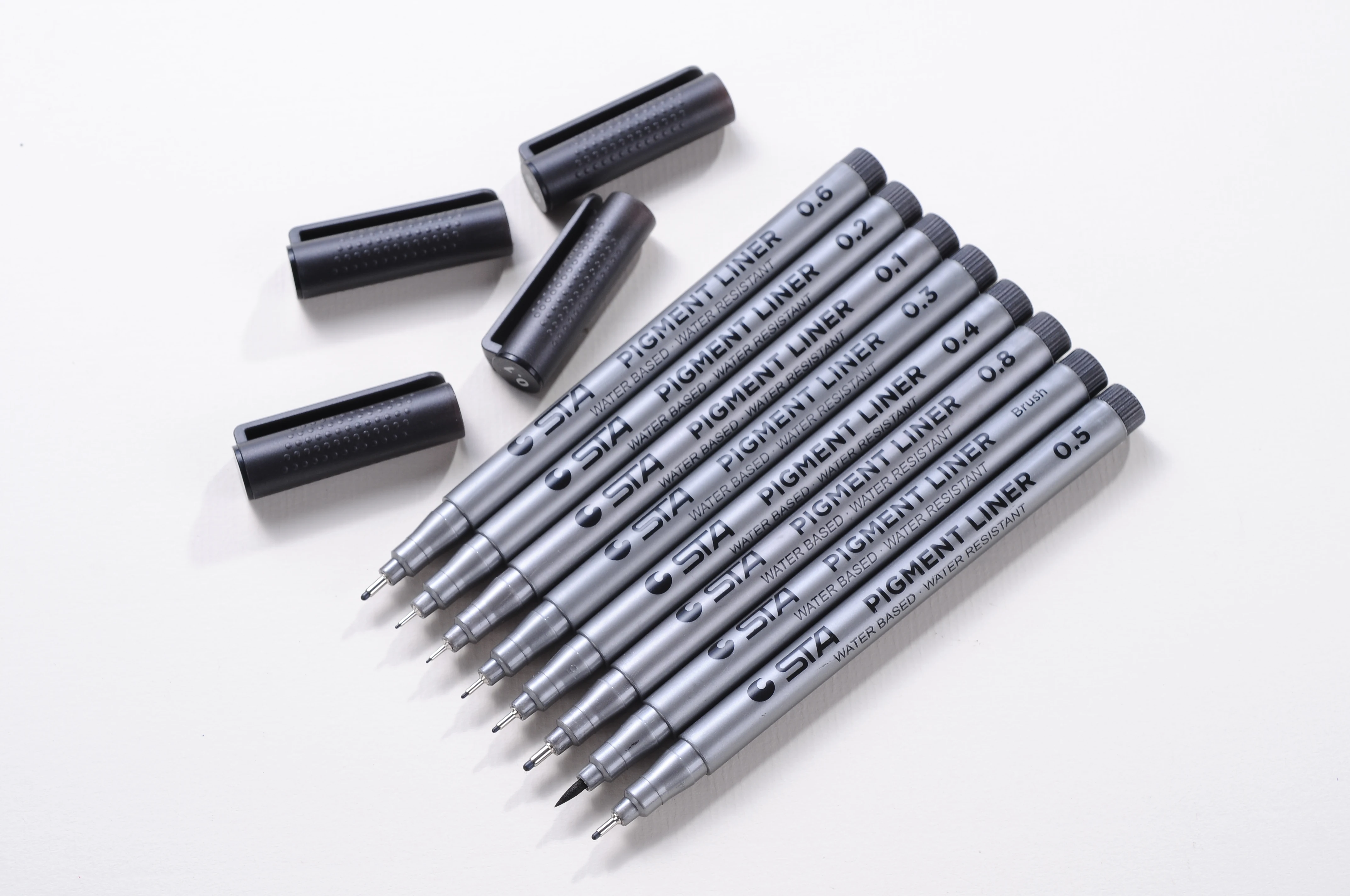 
0.1/0.3/0.5/0.8mm Micron Pen Fine liner Ink Pens Waterproof Archival Ink Illustration Drawing Pens for Sketching 