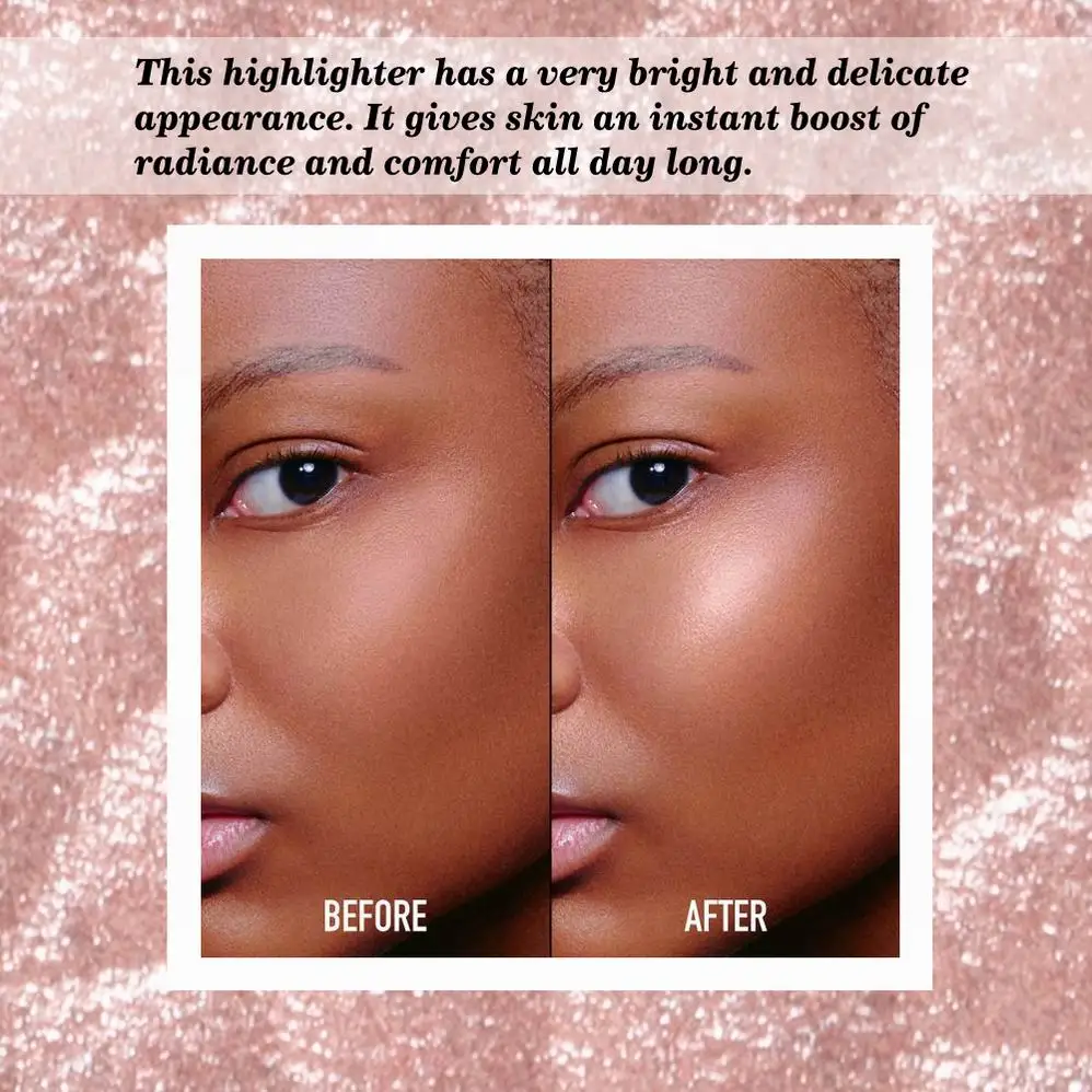 Private Label Blank Clap Powder Space Glow up Highlighter Palette Talc Compressed Powder Couture Luminizer Highlighter