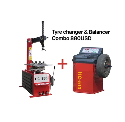 Car tire changer and wheel balancer Combo tire removal machine tire balancing machine