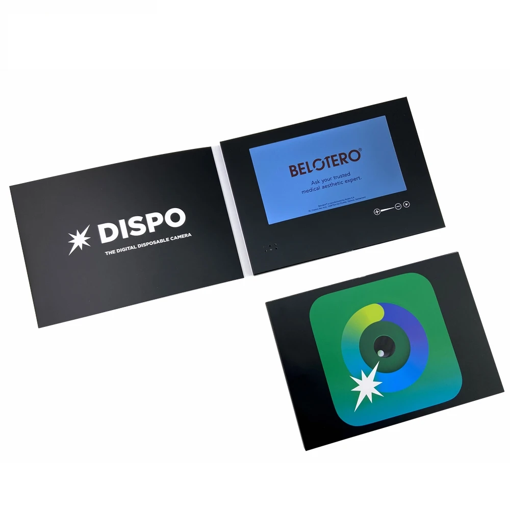 Best Seller Wholesale A5 Advertising Player 7 Inch Video Music Photo Book LCD Screen Booklet Business Video Brochure Card