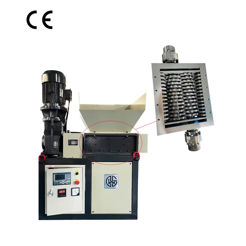 CE Small shredder machine for cutting thin metal plastic with shredder blade