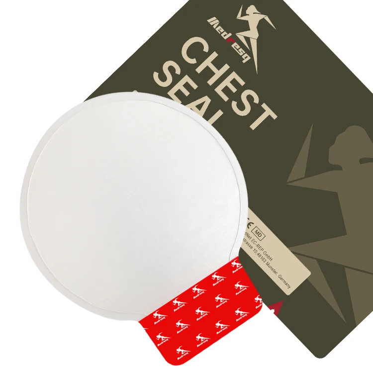 Medresq Professional Supplier Medical Tactical Chest Seal Adhesive Sterile Dressing Hydrocolloid  Non-Vented Occlusive