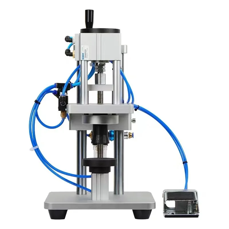 Pneumatic glass oral liquid bottle penicillin vial bottle ampoule bottle capper and crimper