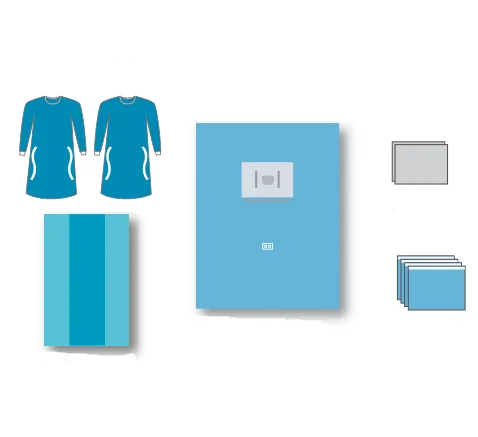 
Medical Disposable Sterile Surgical Drape Set Ophthalmology Eye Pack 